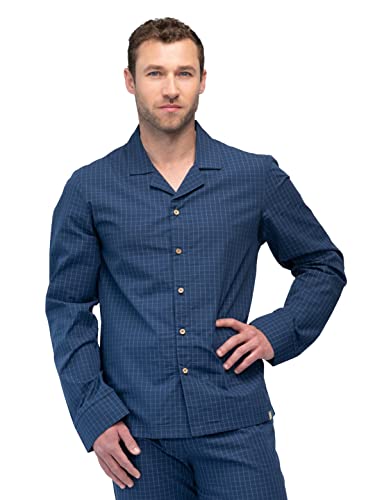 greenjama Herren Pyjama-Hemd Pyjamaoberteil, Ultramarine, M greenjama Herren Pyjama-Hemd Pyjamaoberteil, Ultramarine, M von greenjama