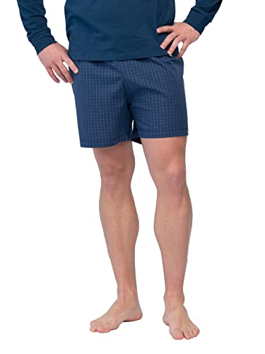 greenjama Herren Pyjama-Shorts Pyjamaunterteil, Ultramarine, L von greenjama