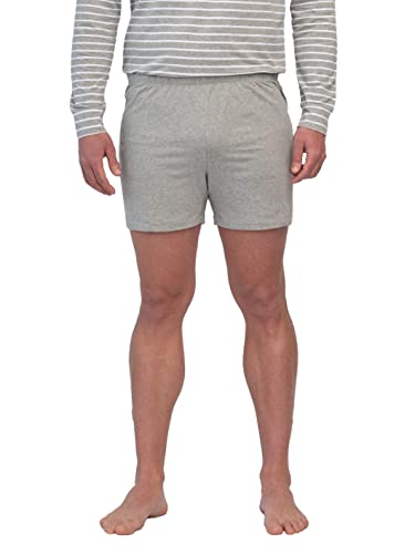 greenjama Herren Shorts Pyjamaunterteil, Grey, L von greenjama