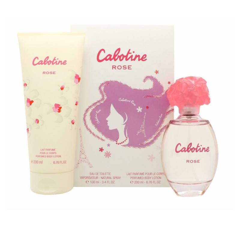 gres parfums Duft-Set Cabotine Rose Geschenkset 100ml EDT + 200ml Body Lotion von gres parfums