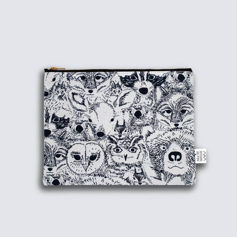 Täschchen - Waldgesichter Gr. L Täschchen - Waldgesichter Gr. L von gretchenundfranz