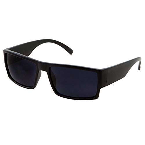 grinderPUNCH Gangster-Sonnenbrille mit schwarzen Superdunklen Gläsern für Herren Cholo-Brille – Flat Top Shades von grinderPUNCH