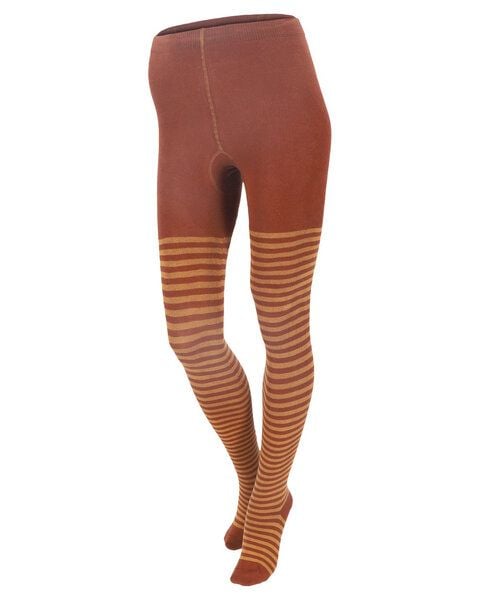 grödo Damen Strumpfhose Ringel Bio Baumwolle Elasthan von grödo