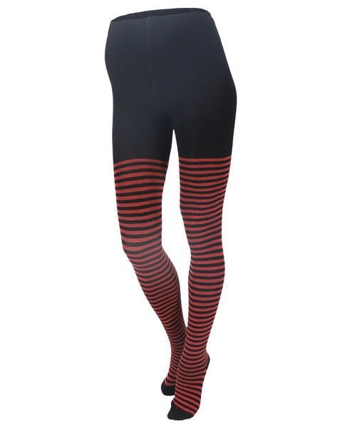 grödo Damen Strumpfhose Ringel kbT Wolle Bio Baumwolle Elasthan von grödo