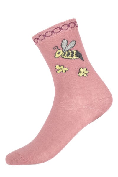 grödo Kinder Socken Biene/Blüten Bio-Baumwolle von grödo