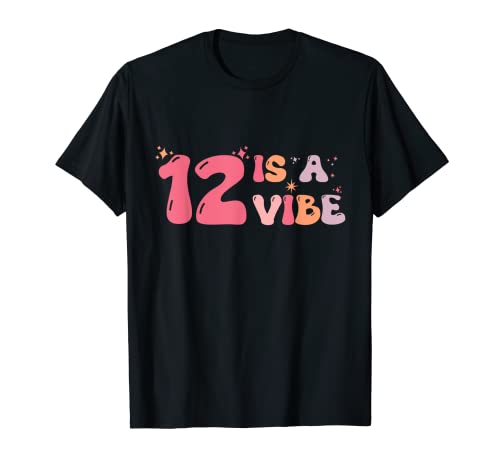 12 Is A Vibe Kids – 12. Geburtstag Zwölf Groovy Boho Hippie T-Shirt 12 Is A Vibe Kids – 12. Geburtstag Zwölf Groovy Boho Hippie T-Shirt von groovy birthday shirt