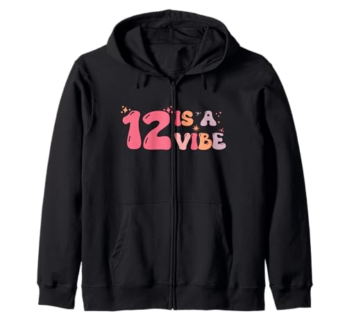 12 is A Vibe Kids - 12. Geburtstag Zwölf Groovy Boho Hippie Kapuzenjacke 12 is A Vibe Kids - 12. Geburtstag Zwölf Groovy Boho Hippie Kapuzenjacke von groovy birthday shirt