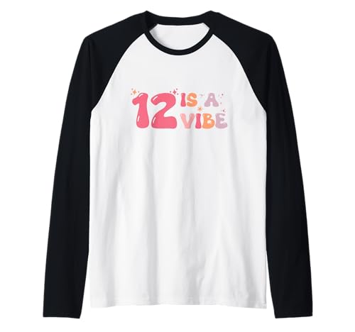 12 is A Vibe Kids - 12. Geburtstag Zwölf Groovy Boho Hippie Raglan 12 is A Vibe Kids - 12. Geburtstag Zwölf Groovy Boho Hippie Raglan von groovy birthday shirt