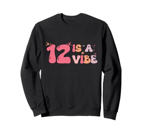 12 is A Vibe Kids - 12. Geburtstag Zwölf Groovy Boho Hippie Sweatshirt 12 is A Vibe Kids - 12. Geburtstag Zwölf Groovy Boho Hippie Sweatshirt von groovy birthday shirt