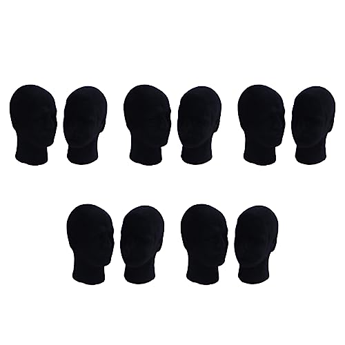 grounds Polystyrol Schwarz Schaum Herren Modell Mannequinkopf Dummy Stand Shop Display Hut, 10 x SCHWARZ grounds Polystyrol Schwarz Schaum Herren Modell Mannequinkopf Dummy Stand Shop Display Hut, 10 x SCHWARZ von grounds