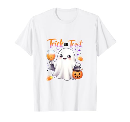 Halloween Kind Geist Spruch T-Shirt von gruselig Geister Grusel Geschenkidee