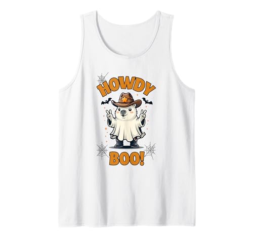 Halloween Kinder Cowboy Capybara Tank Top von gruselig Geister Grusel Geschenkidee