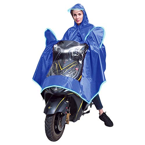 gshhd88 Regen Poncho für Erwachsene, Winddicht Wasserdicht Fahrrad Motorrad Motorroller Kapuze Mantel Damen Herren Regenmantel Abdeckung Cape Regenausrüstung Vollständiger Schutz mit Visier & Reflex gshhd88 Regen Poncho für Erwachsene, Winddicht Wasserdicht Fahrrad Motorrad Motorroller Kapuze Mantel Damen Herren Regenmantel Abdeckung Cape Regenausrüstung Vollständiger Schutz mit Visier & Reflex von gshhd88