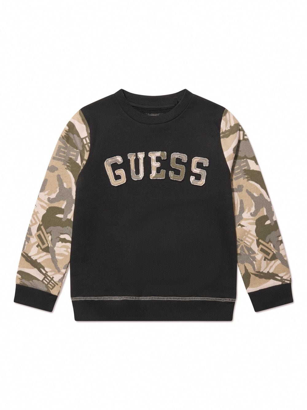 guess kids Sweatshirt mit Logo-Applikation - Schwarz von guess kids