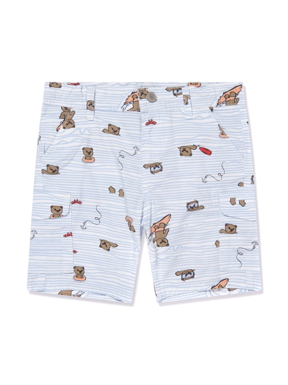 guess kids Shorts mit Bären-Print - Blau von guess kids