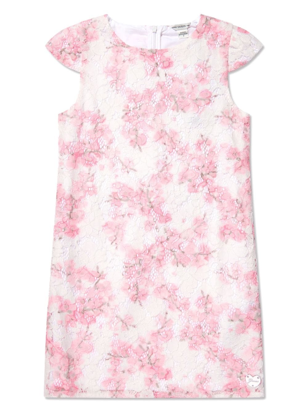 guess kids Trägerkleid mit Blumenstickerei - Nude von guess kids