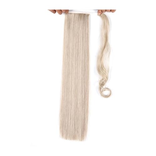 Pferdeschwanz Haarteil Lange, gerade Pferdeschwanz-Verlängerung, 55,9 cm, Wickel-Pferdeschwanz, natürliche synthetische Haarverlängerungen, for Anklipsen, gerades Pferdeschwanz-Haarteil for Frauen Pfe von guiling-1986