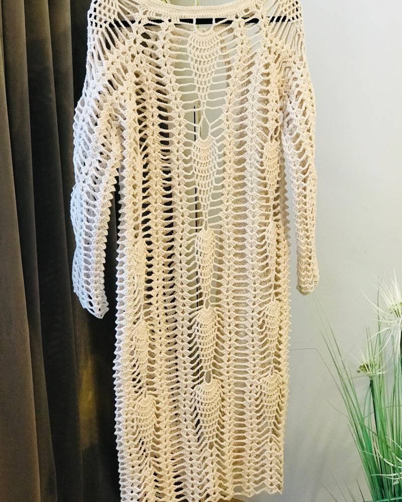 Handmade Häkeln Frauen Strickjacke, Baumwoll-Strickjacke von gunelsworld