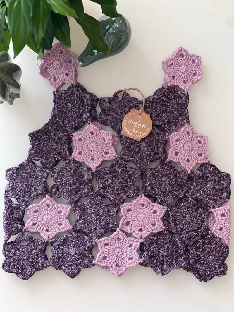 Handgemachte Häkelweste Für Frauen, Alpakawolle 100% von gunelsworld