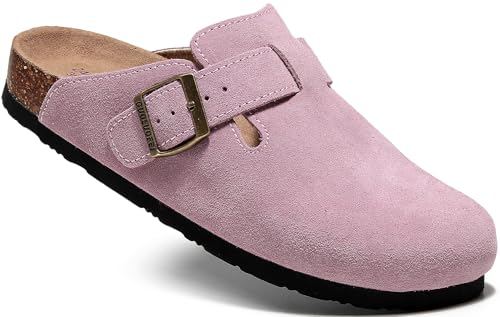 guoluofei Clogs für Damen, Clogs und Pantoletten mit Fußgewölbeunterstützung und verstellbarer Schnalle, Pink, 44 EU guoluofei Clogs für Damen, Clogs und Pantoletten mit Fußgewölbeunterstützung und verstellbarer Schnalle, Pink, 44 EU von guoluofei