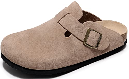 guoluofei Clogs für Damen, Pantoletten mit Fußgewölbeunterstützung und verstellbarer Schnalle, Braun, 41 EU guoluofei Clogs für Damen, Pantoletten mit Fußgewölbeunterstützung und verstellbarer Schnalle, Braun, 41 EU von guoluofei