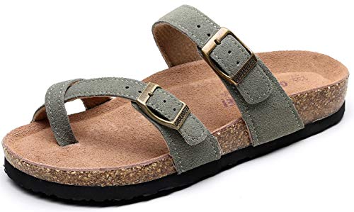 guoluofei Damen-Sandalen mit Kork-Fußbett und Fußgewölbeunterstützung, bequeme Sommer-Strandsandalen für Damen, Mädchen, Damen, Marineblau, grün, 37 EU guoluofei Damen-Sandalen mit Kork-Fußbett und Fußgewölbeunterstützung, bequeme Sommer-Strandsandalen für Damen, Mädchen, Damen, Marineblau, grün, 37 EU von guoluofei