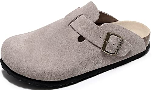 guoluofei Damenschuhe Clogs, Pantoletten mit Fußgewölbeunterstützung und verstellbarer Schnalle, aprikose, 43 EU von guoluofei