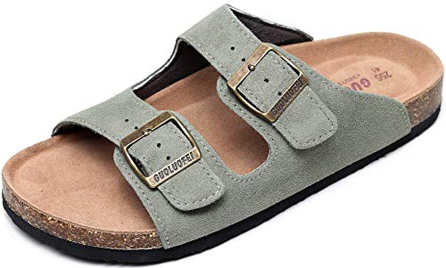 guoluofei Kork-Sandalen für Frauen mit Fußgewölbeunterstützung, bequeme Sommer-Strandsandalen für Damen/Mädchen/Damen, Leder-Slide-Schuhe für Frauen, Grün, 11 US guoluofei Kork-Sandalen für Frauen mit Fußgewölbeunterstützung, bequeme Sommer-Strandsandalen für Damen/Mädchen/Damen, Leder-Slide-Schuhe für Frauen, Grün, 11 US von guoluofei