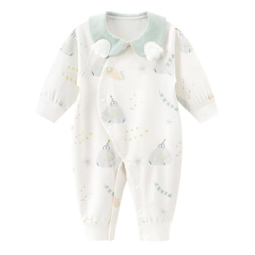 gurcooc Baby Jungen Mädchen Strampler Langarm Cartoon Print Neugeborenen Spielanzug Baby Body Outfit Babykleidung, 0-18 Monate von gurcooc