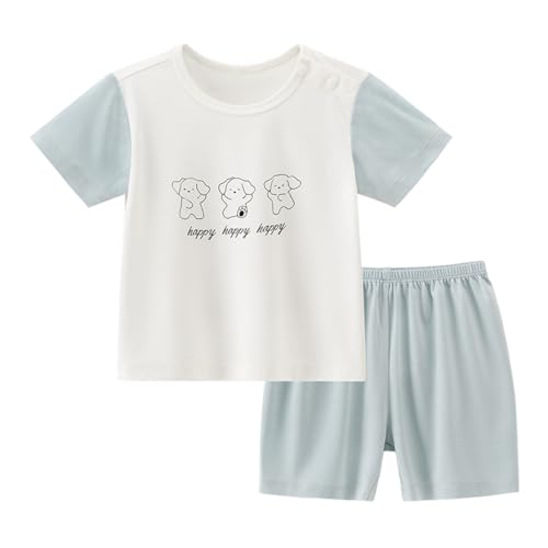 gurcooc Babykleidung Set Baby Jungen Mädchen Kurzarm T-Shirt und Shorts Bekleidungssets Sommer Outfit Kleidung, 6-24 Monate von gurcooc