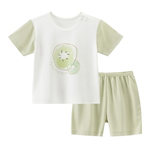 gurcooc Babykleidung Set Baby Jungen Mädchen Kurzarm T-Shirt und Shorts Bekleidungssets Sommer Outfit Kleidung, 6-24 Monate von gurcooc