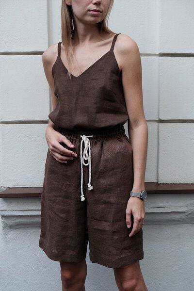 gust. Damen Leinenshorts - Linen loose shorts - 100% Bio-Leinen von gust.