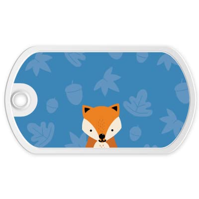 gutmarkiert – Personalisierter Taschenanhänger für Kinder – Personalisierter Anhänger mit Namen und Telefonnummer – Perfekt als Schlüselanhänger oder Kofferanhänger für Kinder – Fuchs von gutmarkiert