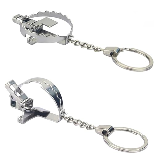 Gweryho Bear Trap Mini Bär Schlüsselanhänger Trick, Messing, 20.87inches von gweryho