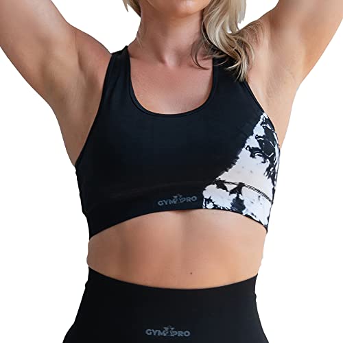 gymxpro® Sport Crop-Top für Damen, nahtlos – Kompression Medium Stretch und atmungsaktiv – BH mit abnehmbarem Pad für Fitness Gym Yoga Running Crossfit von gymxpro