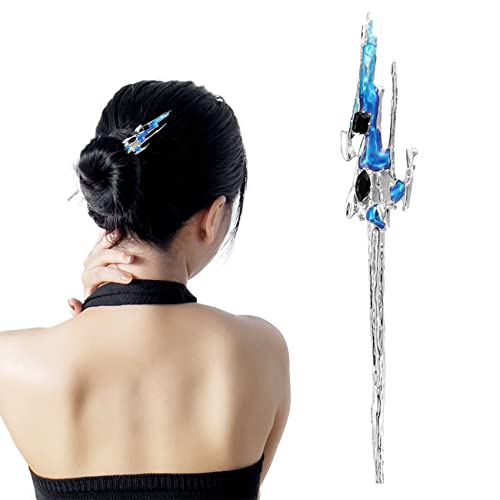 Haarstäbchen, Einfache Legierungs-Haar-Essstäbchen for Dutt, Metall-Haarnadel, antiker Stil, Haarstäbchen for Frauen und Mädchen, Haar-Styling(Style2) von hOnYbmq