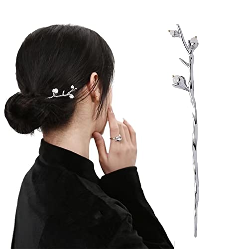 Haarstäbchen, Einfache Legierungs-Haar-Essstäbchen for Dutt, Metall-Haarnadel, antiker Stil, Haarstäbchen for Frauen und Mädchen, Haar-Styling(Style8) von hOnYbmq