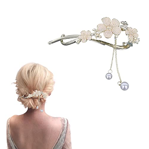 Haarstäbchen, French Twist N Clip, Haarspange, Haarspangen, Haarnadeln zur Haarknotenfixierung, Ein-Wort-Haarnadel-Haarspangen, Zubehör for Frauen und Mädchen(Style 1) von hOnYbmq