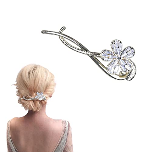 Haarstäbchen, French Twist N Clip, Haarspange, Haarspangen, Haarnadeln zur Haarknotenfixierung, Ein-Wort-Haarnadel-Haarspangen, Zubehör for Frauen und Mädchen(Style 14) von hOnYbmq
