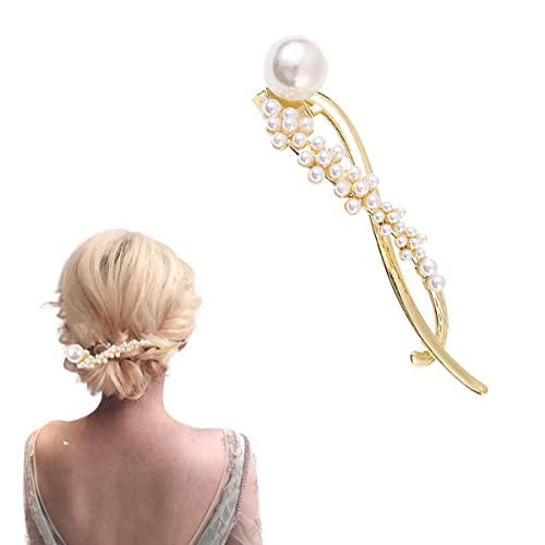 Haarstäbchen, French Twist N Clip, Haarspange, Haarspangen, Haarnadeln zur Haarknotenfixierung, Ein-Wort-Haarnadel-Haarspangen, Zubehör for Frauen und Mädchen(Style 17) von hOnYbmq