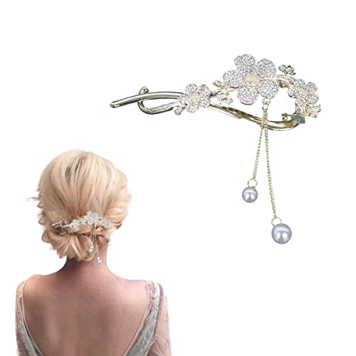 Haarstäbchen, French Twist N Clip, Haarspange, Haarspangen, Haarnadeln zur Haarknotenfixierung, Ein-Wort-Haarnadel-Haarspangen, Zubehör for Frauen und Mädchen(Style 2) von hOnYbmq