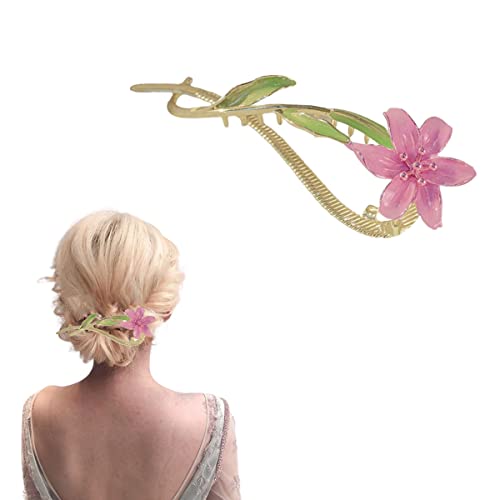 Haarstäbchen, French Twist N Clip, Haarspange, Haarspangen, Haarnadeln zur Haarknotenfixierung, Ein-Wort-Haarnadel-Haarspangen, Zubehör for Frauen und Mädchen(Style 32) von hOnYbmq