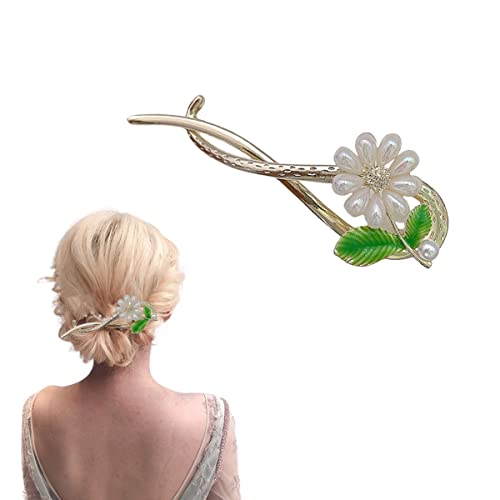 Haarstäbchen, French Twist N Clip, Haarspange, Haarspangen, Haarnadeln zur Haarknotenfixierung, Ein-Wort-Haarnadel-Haarspangen, Zubehör for Frauen und Mädchen(Style 42) von hOnYbmq