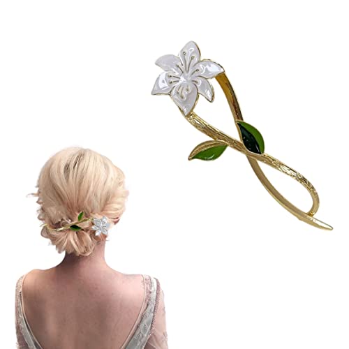 Haarstäbchen, French Twist N Clip, Haarspange, Haarspangen, Haarnadeln zur Haarknotenfixierung, Ein-Wort-Haarnadel-Haarspangen, Zubehör for Frauen und Mädchen(Style 5) von hOnYbmq