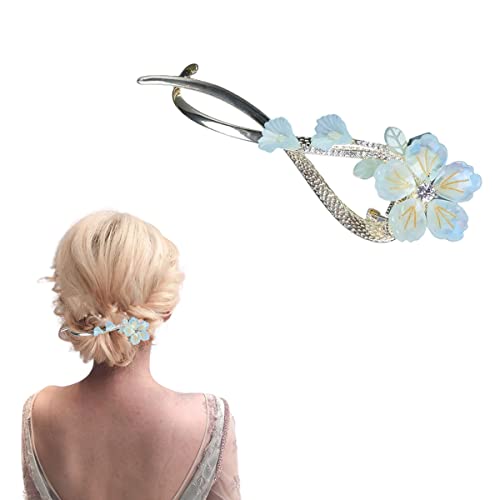 Haarstäbchen, French Twist N Clip, Haarspange, Haarspangen, Haarnadeln zur Haarknotenfixierung, Ein-Wort-Haarnadel-Haarspangen, Zubehör for Frauen und Mädchen(Style 9) von hOnYbmq