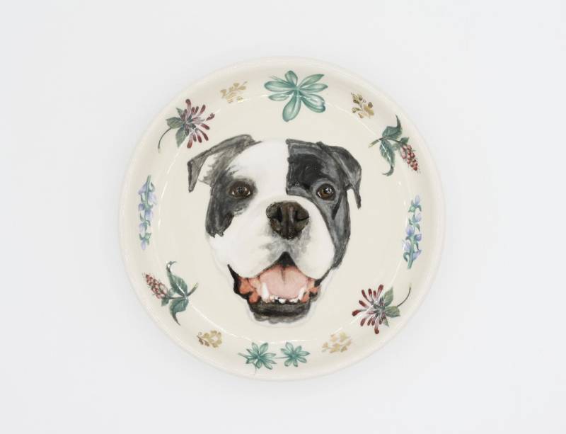 Handgemachte Hunde Portrait Ring Schale Keramik Schmuck Halter Handgemachte Hunde Portrait Ring Schale Keramik Schmuck Halter von hadleyclay