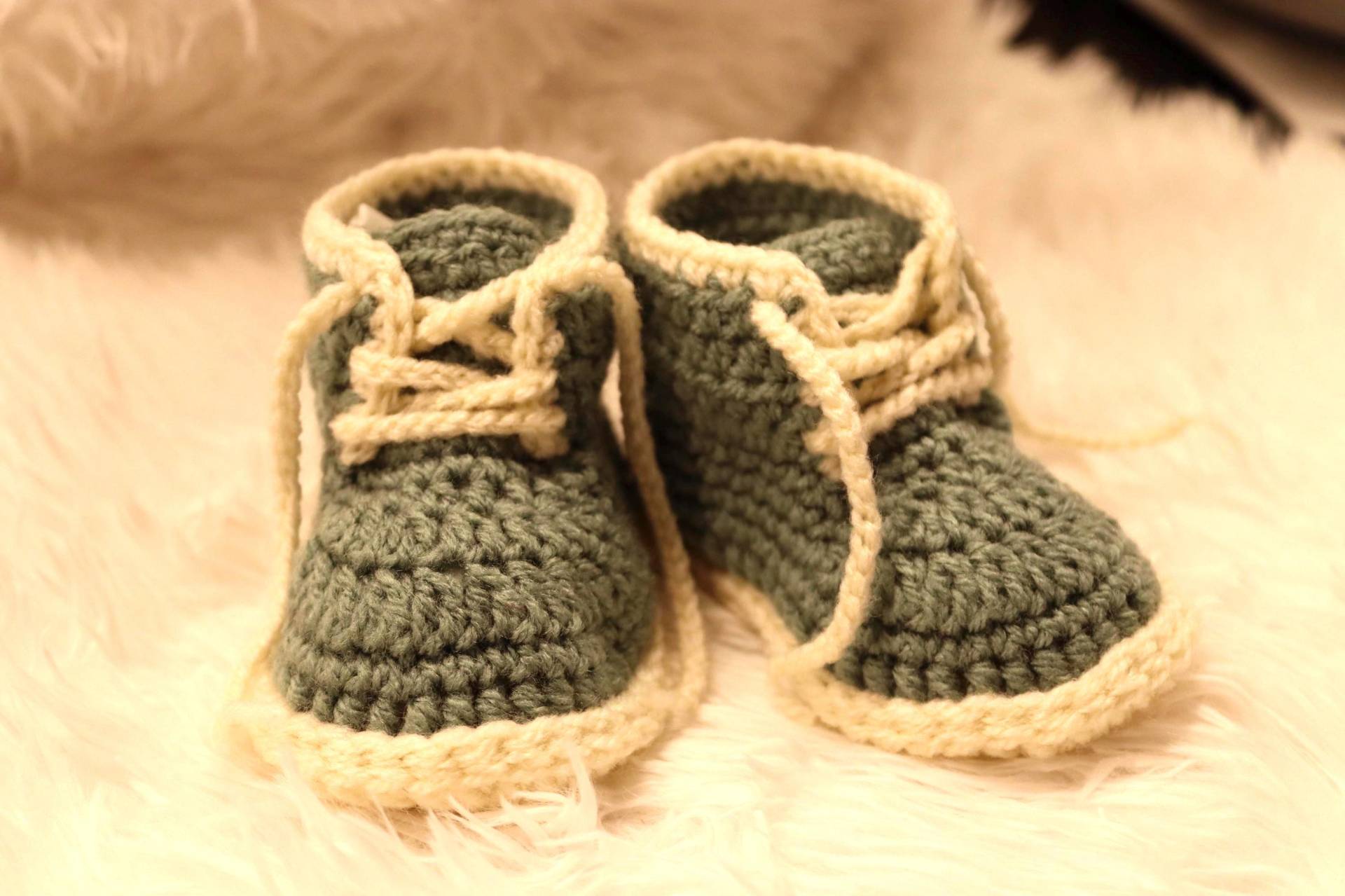 Babystiefelchen, Gehäkelt Babyboots Babystiefelchen, Gehäkelt Babyboots von haekelena