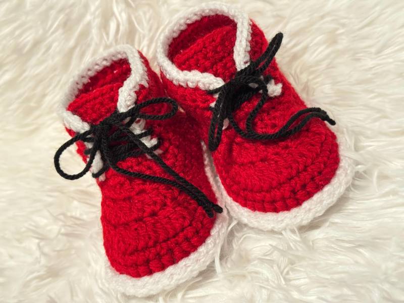 Babystiefelchen, Gehäkelt Babyboots Babystiefelchen, Gehäkelt Babyboots von haekelena