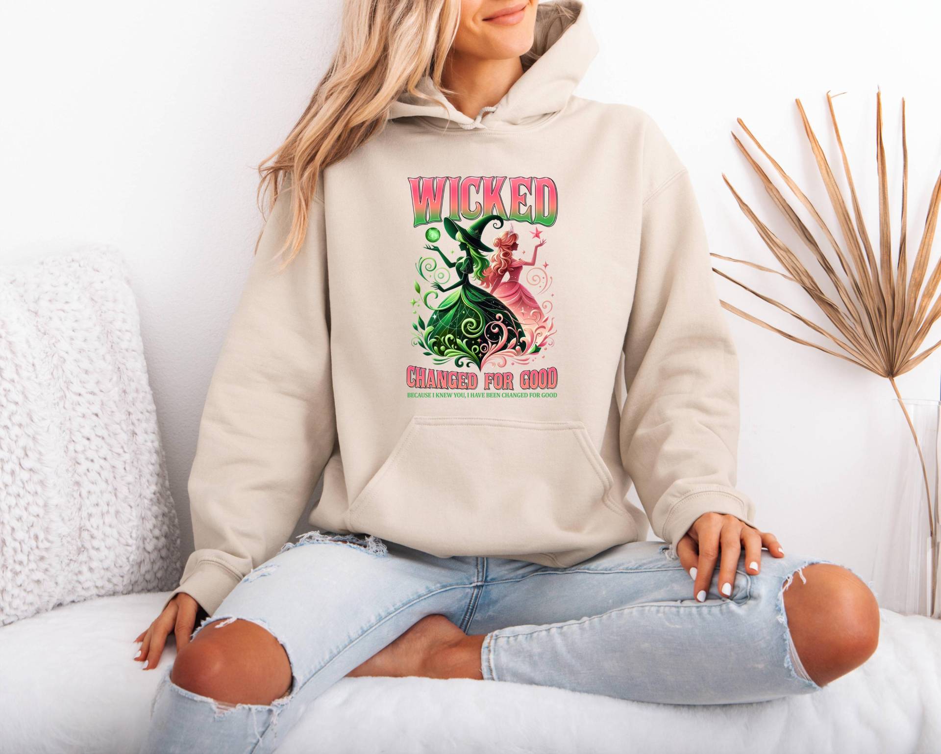Wicked Changed For Good Hoodie | Musical Theater Sweatshirt Broadway Fan Gift Elphaba Glinda Witch Top von haffemya