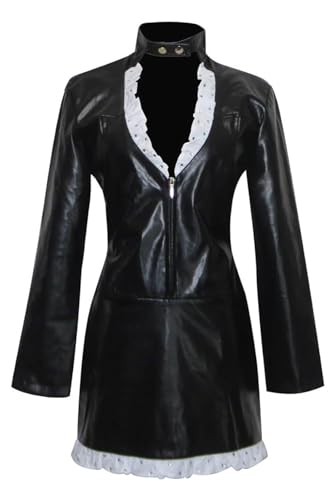 Anime Nico Robin Cosplay Schwarzes Kleid Frauen Wano Nico Kostüm Kunstleder Outfit Röcke Socken Halloween Anzug Anime Nico Robin Cosplay Schwarzes Kleid Frauen Wano Nico Kostüm Kunstleder Outfit Röcke Socken Halloween Anzug von hahomin